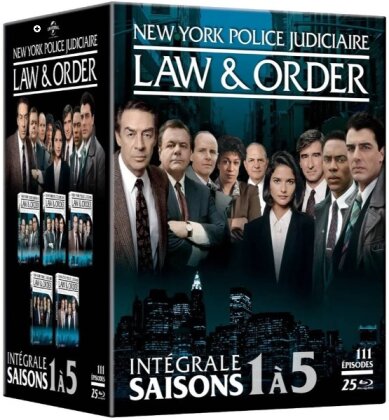 Law & Order - New York Police Judiciaire - Saisons 1 à 5 (25 Blu-ray)