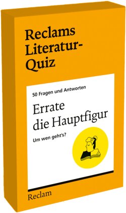 Errate die Hauptfigur. Um wen geht's? 50 Fragen und Antworten für Büchermenschen