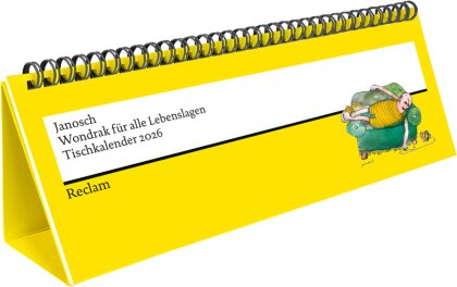 Janosch - »Wondrak für alle Lebenslagen« (Tischkalender 2026). Mit Zitaten und Illustrationen von Janosch