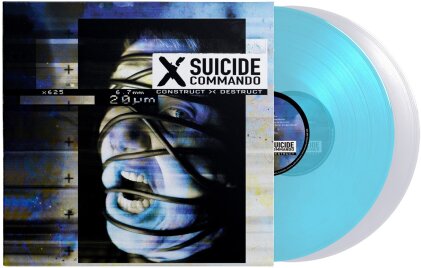 Suicide Commando - Construct Destruct (2024 Reissue, Limited Edition, Curacao/Crystal Clear Vinyl, 2 LPs)