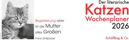 Der literarische Katzen Wochenplaner 2026