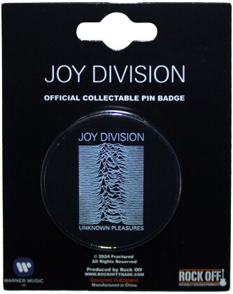 Joy Division Pin Badge - Unknown Pleasures