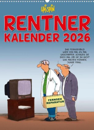 Uli Stein Rentnerkalender 2026 - Monatskalender für die Wand