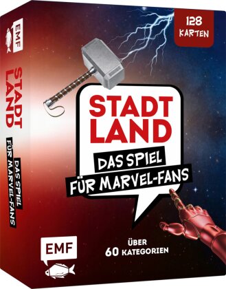 Kartenspiel - Stadt, Land, ... Das inoffizielle Spiel für Marvel-Fans mit 128 Karten