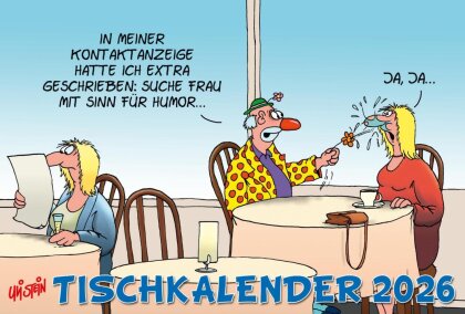 Uli Stein Tischkalender 2026 - Monatskalender zum Aufstellen