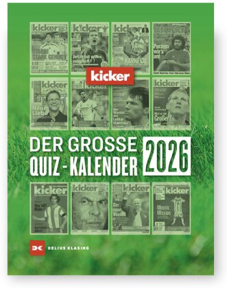 Der große kicker Quiz-Kalender 2026