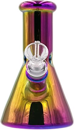 Black Sheep Iridescent Glass Bong Purple 15.6cm