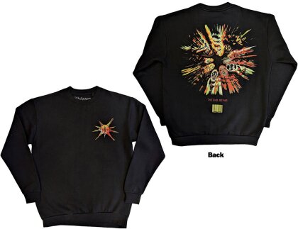 Slipknot Unisex Sweatshirt - The End, So Far Band Figures (Black) (Back Print)