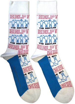 The Beatles Ankle Socks - Help! Outlines Repeat