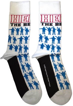 The Beatles Ankle Socks - Help Silhouettes Repeat