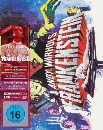 Andy Warhol's Frankenstein (1973) (Cover A, Limited Special Edition, Mediabook, Uncut, 4K Ultra HD + 2 Blu-rays)