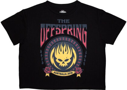 The Offspring Ladies Crop Top - Australia 2018 (Black)