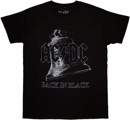 AC/DC Unisex T-Shirt - Back In Black Bell (Black)