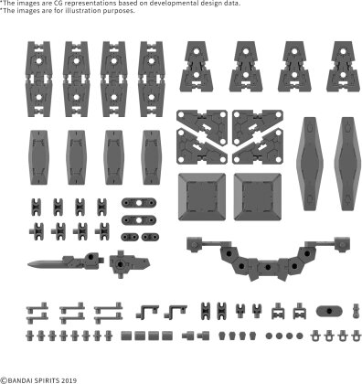 Option Parts Set (19) - Multi Shield - 30 Minutes Missions - 1/144