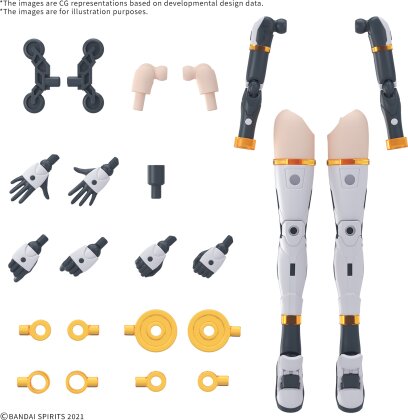 Option Parts Set (19) - Dash Costume (Color A) - 30 Minutes Sisters - 1/144