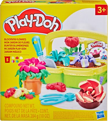 Play-Doh Blumenspass - 5 Dosen Knete, Blumentöpfe,
