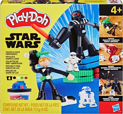 Play-Doh Star Wars Galaktische - Knet-Abenteuer, 4 Dosen Knete,
