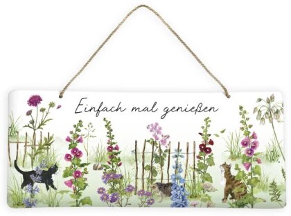 Dekoschild / Stockrosen