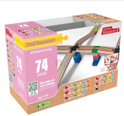 TrackConnectors - All inclusiv Set Large (74 Bio-Schienen- & Steine-Verbinder)