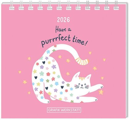 Mini-Kalender 2026 Have a purrrfect time!