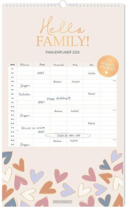 Familienplaner 2026 Hello Family!