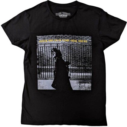 Neil Young Unisex T-Shirt - After The Gold Rush (Black) (Embellished) - Grösse S