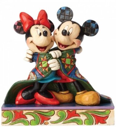 Mickey und Minnie Maus in Decke Figur