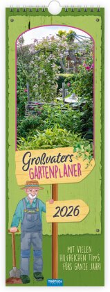 Trötsch Maxi-Streifenkalender Großvaters Gartenplaner 2026