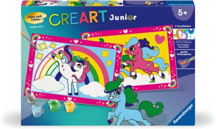 Zauberponys mit Regenbogen