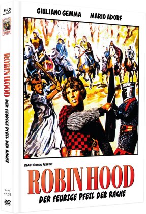 Robin Hood - Der feurige Pfeil der Rache (1971) (Cover F, Limited Edition, Mediabook, Uncut, Blu-ray + 2 DVDs)