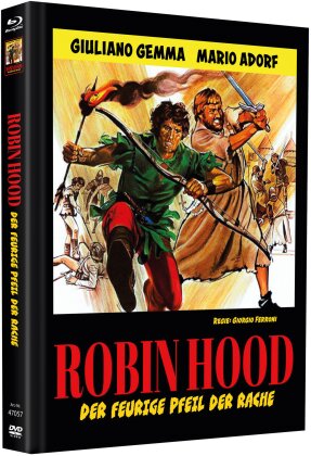 Robin Hood - Der feurige Pfeil der Rache (1971) (Cover D, Limited Edition, Mediabook, Uncut, Blu-ray + 2 DVDs)