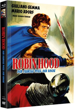 Robin Hood - Der feurige Pfeil der Rache (1971) (Cover E, Limited Edition, Mediabook, Uncut, Blu-ray + 2 DVDs)