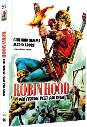 Robin Hood - Der feurige Pfeil der Rache (1971) (Cover C, Limited Edition, Mediabook, Uncut, Blu-ray + 2 DVDs)