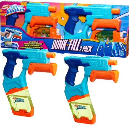 Supersoaker Dunk Fill Duo Pack - 2 Wasserblaster, 38x28 cm,