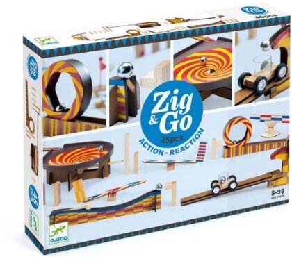 Kettenreaktionsspiel Zig & Go 45 Teile