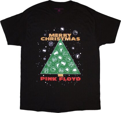 Pink Floyd Unisex T-Shirt - Merry Christmas (Black)