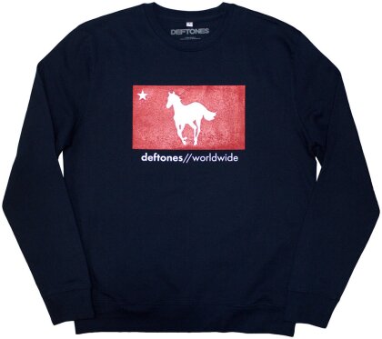 Deftones Unisex Sweatshirt - Star & Pony (Navy Blue)