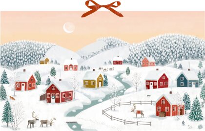 Wand-Adventskalender - Winterhäuser