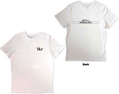 Blur Unisex T-Shirt - Pocket Blur / Parklife (White) (Back Print)