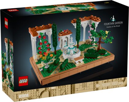 Springbrunnengarten - Lego Icons, 1302 Teile,