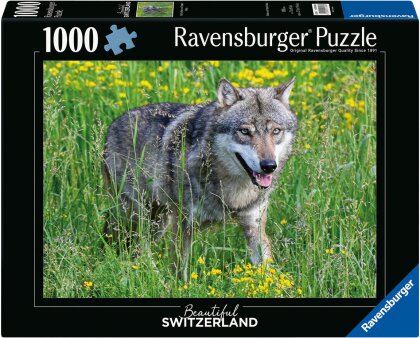 Puzzle Wolf im Tierpark Goldau - Beautiful Switzerland, 1000