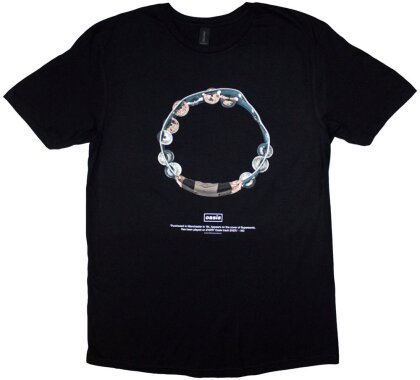 Oasis: Rock Off - Definitely Maybe Tambourine (T-Shirt Unisex Tg. S)