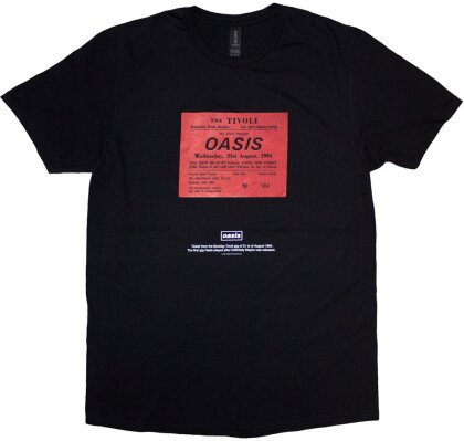 Oasis: Rock Off - Definitely Maybe Ticket Stub (T-Shirt Unisex Tg. S)