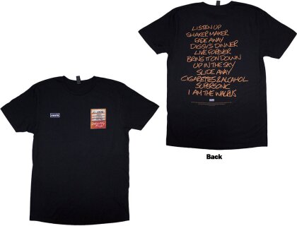 Oasis: Rock Off - Definitely Maybe Aaa Setlist Back Print (T-Shirt Unisex Tg. S)