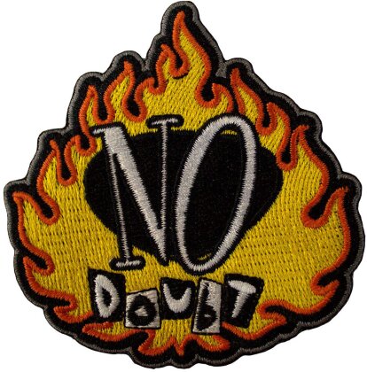 No Doubt Woven Patch - Flame (Standard)