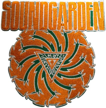 Soundgarden Woven Patch - Badmotorfinger Orange on Green (Standard)