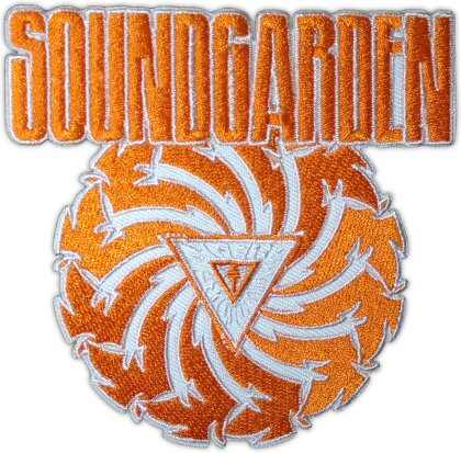 Soundgarden Woven Patch - Badmotorfinger Orange on White (Standard)