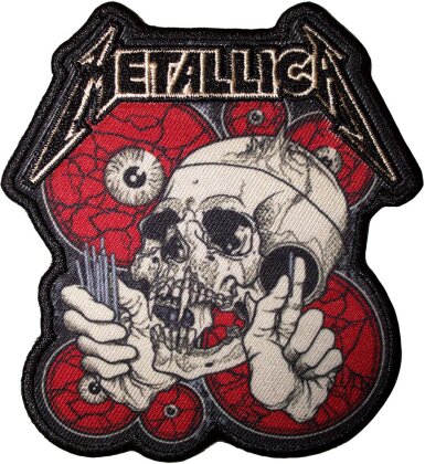 Metallica Printed Patch - The Shortest Straw Red Eyes (Standard)