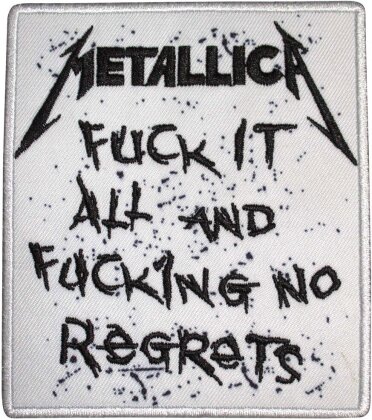 Metallica Woven Patch - No Regrets (Standard)