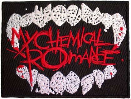 My Chemical Romance Woven Patch - The Black Parade Logo Fangs (Standard)